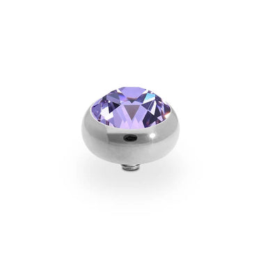 Qudo Sesto 10mm Silver Topper - Violet