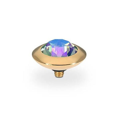Qudo Tondo 13mm Gold Topper - Crystal Paradise Shine