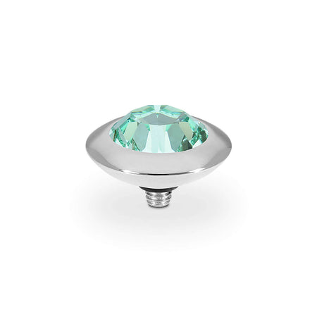 Qudo Tondo 13mm Silver Topper - Chrysolite