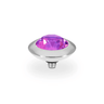 purple gemstone on a white background