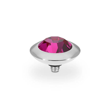 Qudo Tondo 13mm Silver Topper - Fuchsia