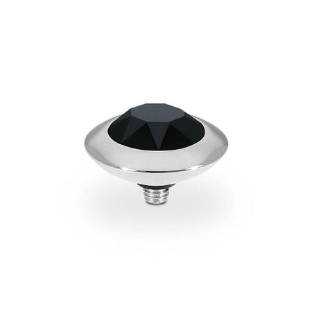 Qudo Tondo 13mm Silver Topper - Jet