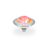 Qudo Tondo 13mm Silver Topper - Orange Glow Delite