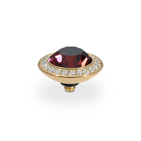 Qudo Tondo Deluxe 13mm Gold Topper - Burgundy