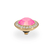 qudo-tondo-deluxe-13mm-gold-topper-dahlia-ignite-pink