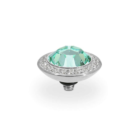 Qudo Tondo Deluxe 13mm Silver Topper - Chrysolite