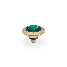 Qudo Tondo Deluxe 9mm Gold Topper - Emerald