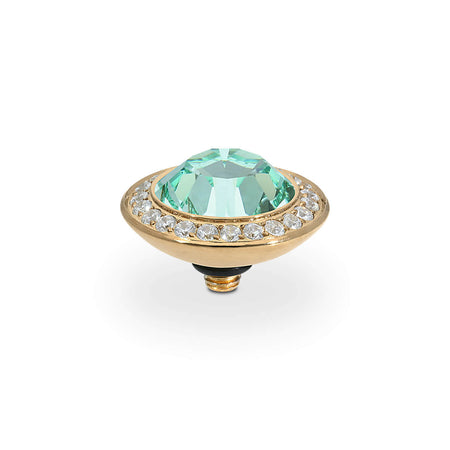 Qudo Tondo Deluxe 13mm Gold Topper - Chrysolite