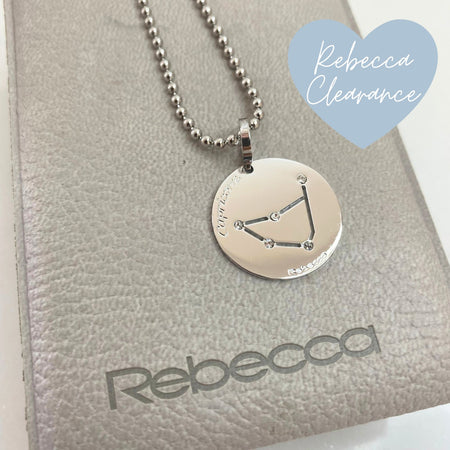 Rebecca Silver Capricorn Charm & Chain