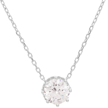 rebecca-diana-silver-clear-crystal-crown-setting-dainty-chain-necklace