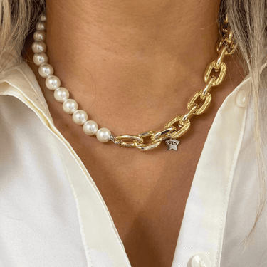 rebecca-diva-gold-chunky-link-pearl-necklace