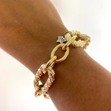 rebecca-diva-gold-diamond-cut-smooth-oval-link-bracelet