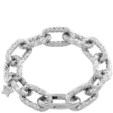 rebecca-diva-silver-diamond-cut-oval-link-bracelet