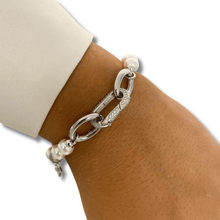 rebecca-diva-silver-oval-closure-pearl-chain-bracelet