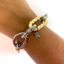 rebecca-diva-two-tone-textured-link-bracelet