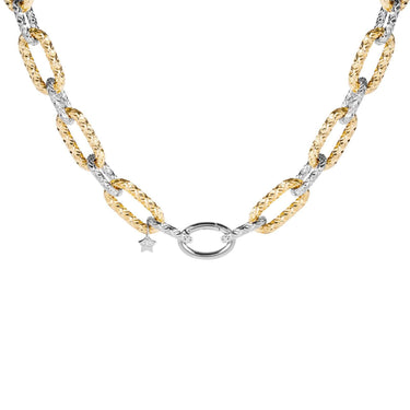 rebecca-diva-two-tone-textured-link-necklace_1