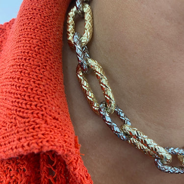 rebecca-diva-two-tone-textured-link-necklace_2_