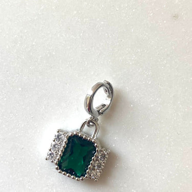 rebecca-my-world-silver-emerald-green-rectangle-clip-on-charm