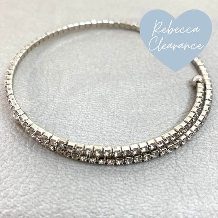 Rebecca My World Silver Glam Bangle