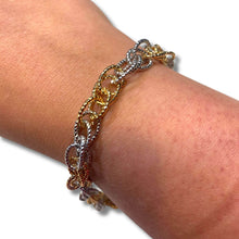 rebecca-my-world-two-tone-textured-link-charm-bracelet