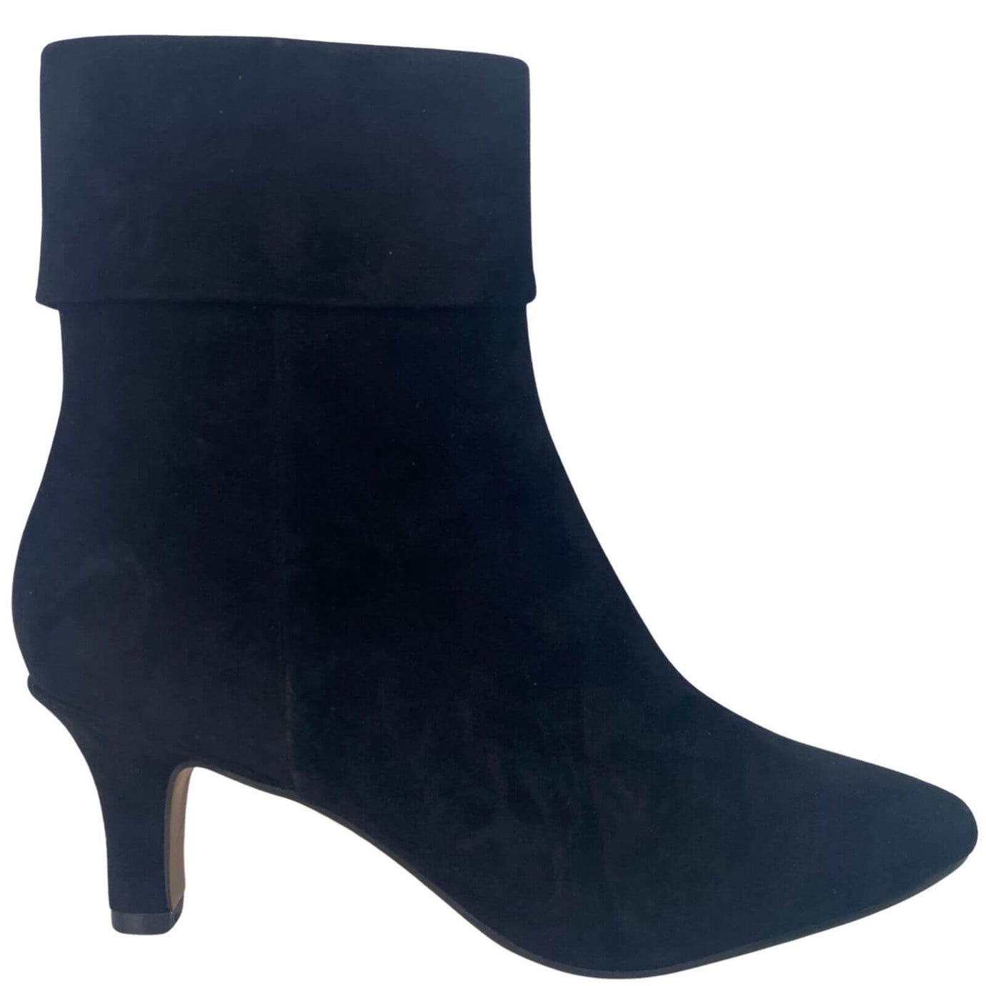 Regarde Le Ciel Nita Black Suede Kitten Heel Boots