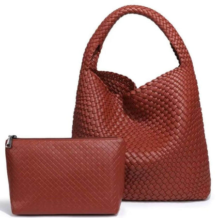 Rust Woven 2 IN 1 Shoulder Bag