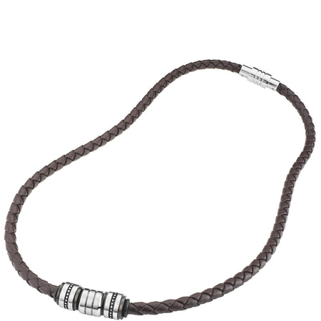 Save Brave Gents Brian Brown Leather Necklace