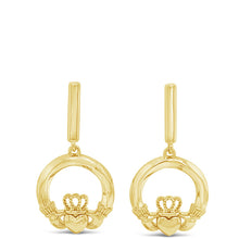 Seala Gold Claddagh Drop Earrings