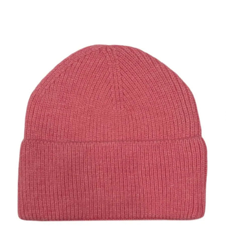 Soft Ribbed Knitted Beanie Hat - Candy Pink