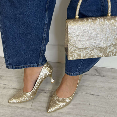 sorento-gold-shimmer-court-shoes-and-matching-bag