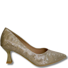 ladies gold occasion pointed toe shoes