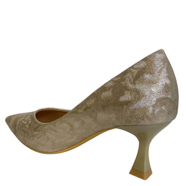 ladies gold occasion pointed toe shoes