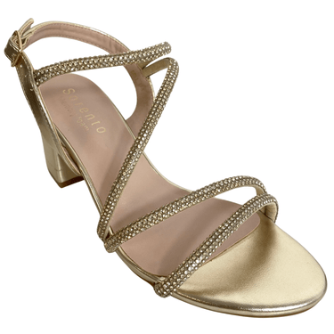 ladies gold sparkle sandals for bridesmaid