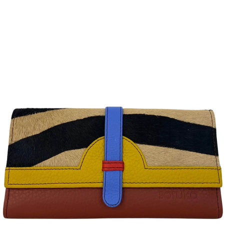 Soruka Half Moon Leather Purse - Mustard Brick