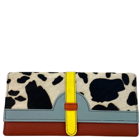 Soruka Half Moon Leather Purse - Pale Blue Brick