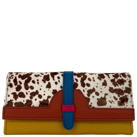 Soruka Half Moon Leather Purse - Rust Mustard