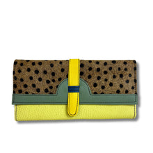 Soruka Half Moon Leather Purse - Dotty Green
