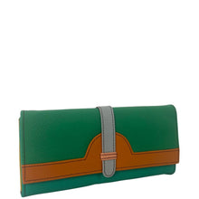 Soruka Half Moon Leather Purse - Orange Green