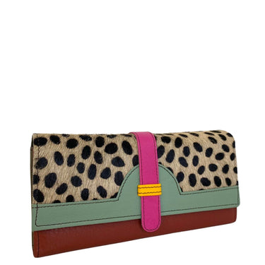 Soruka Half Moon Leather Purse - Dot Mint Rust