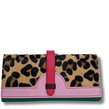 Soruka Half Moon Leather Purse - Leopard Pale Pink