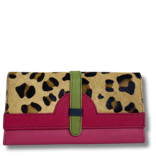 Soruka Half Moon Leather Purse - Leopard Pink