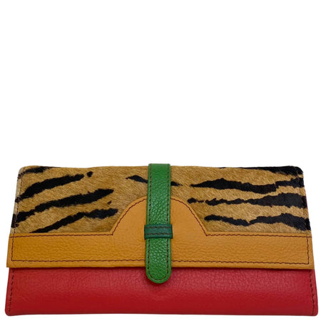 Soruka Half Moon Leather Purse - Dark Mustard Red