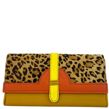 Soruka Half Moon Leather Purse - Orange Mustard