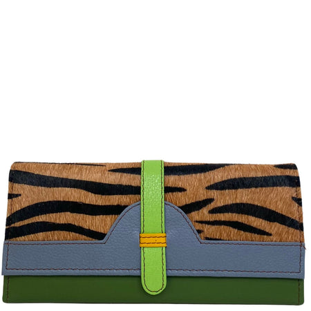 Soruka Half Moon Leather Purse - Denim Green