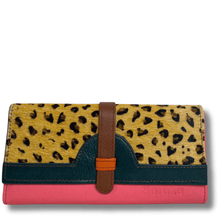 Soruka Half Moon Leather Purse - Leopard Green