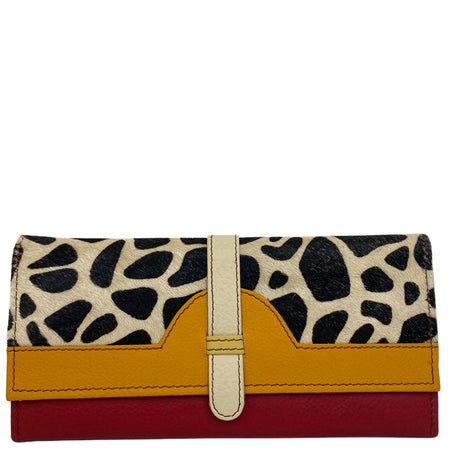 Soruka Half Moon Leather Purse - Mustard Red