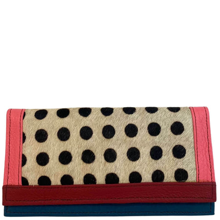 Soruka Island Leather Purse - Dot Red