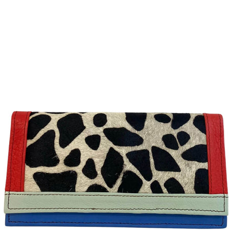 Soruka Island Leather Purse - Giraffe Mint