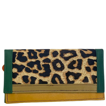 Soruka Island Leather Purse - Leopard Nude