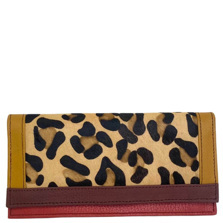 Soruka Island Leather Purse - Leopard Brown